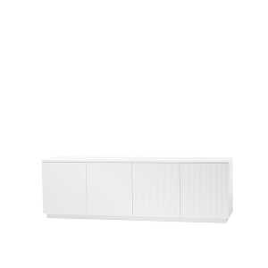 A2 Buffet Beam laqué blanc, socle blanc