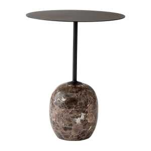 &Tradition Table Lato LN8 Warm black-Emparador marble