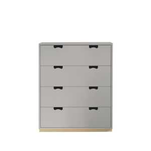 Asplund Commode Snö A light grey, support en bouleau