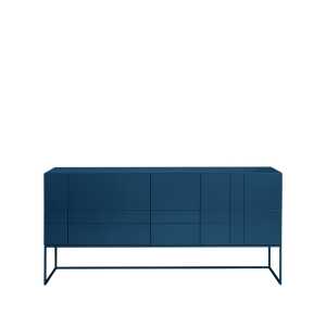 Asplund Kilt Light 180 table d’appoint deep blue, 3 portes, 2 tiroirs