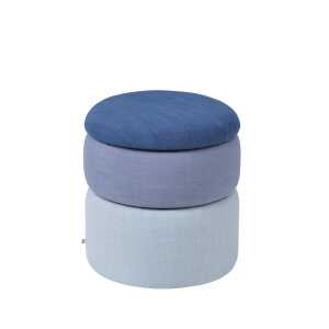 Broste Copenhagen Pouf Pond 42 cm Teintes bleutées