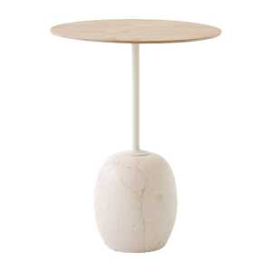 &Tradition Table Lato LN8 Lacquered oak-Crema diva marble