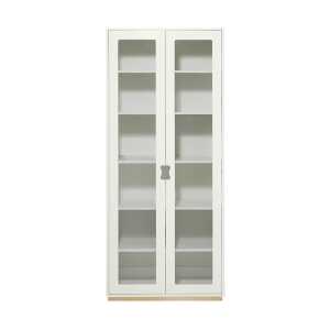 Asplund Vitrine haute Snö F white, support en bouleau, dj.30 cm