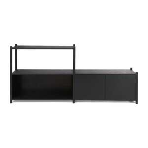 Gejst Bibliothèque Sceene bookcase D Chêne teinté noir