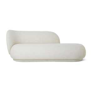 ferm LIVING Divan Rico bouclé gauche Blanc cassé