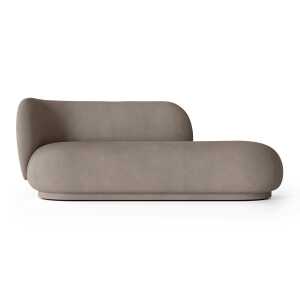 ferm LIVING Divan Rico gauche Brossé gris chaud