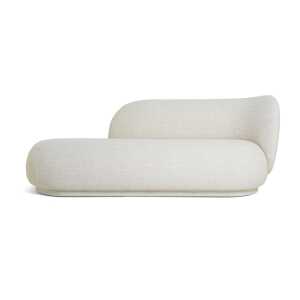 ferm LIVING Divan Rico bouclé droite Blanc cassé