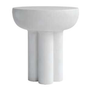 101 Copenhagen Table d’appoint Crown tall Ø45 cm Bone white