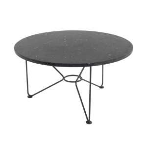 Acapulco Design – The Low Table, H 36 x Ø 65 cm, Terrazzo / tierra black