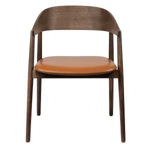 Andersen Furniture – AC2 Chaise, chêne fumé et huilé / cuir cognac