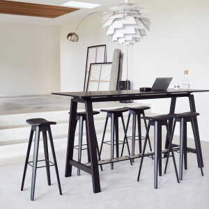Andersen Furniture – HT1 Table haute 216 x 75 H 108 cm, noir / blanc