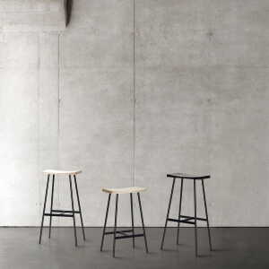 Andersen furniture – Tabouret de bar hc2 h 65 cm, chêne noir / acier noir