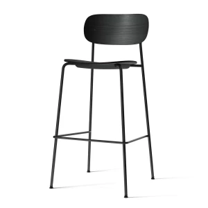 Audo – Co Bar Chair, H 104,5 cm, structure en acier noir / chêne noir