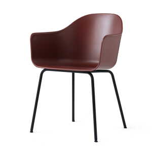 Audo – Harbour Chair (acier), noir / burned red