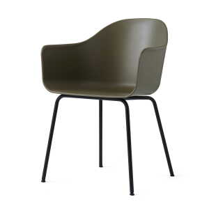 Audo – Harbour Chair (acier), noir / olive