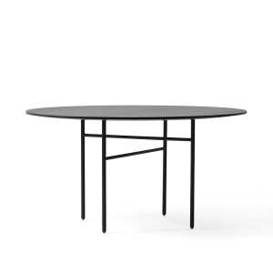 Audo – Snaregade Table, Ø 138 cm, placage chêne teinté noir