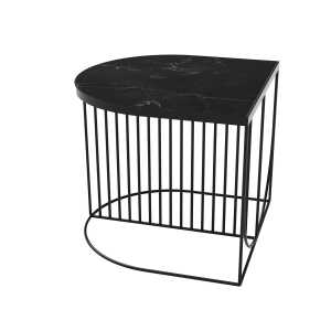 Aytm – Table basse sino, 50 x 50 cm, noir / marbre noir