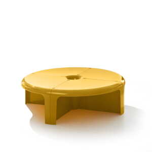 B-Line – 4/4 Coffeetable, Ø 100 x H 30 cm, jaune miel