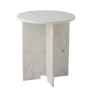 Bloomingville – Jasmia table d’appoint, Ø 46 cm, blanc