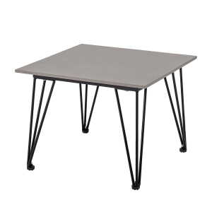 Bloomingville – Mundo Table basse 55 x 55 cm, Béton gris / noir