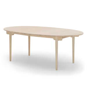Carl Hansen – CH338 Table de salle à manger extensible, 200 x 115 cm, chêne savonné (avec rallonge pour 2 plateaux)