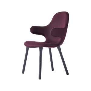 &Tradition Chaise Catch JH1 Remix 662 dark red- chêne noir