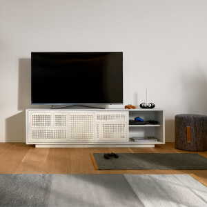 Design House Stockholm – Buffet / console tv air, blanc / gris