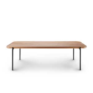 Eva Solo – Table basse Savoye H 35 cm, 120 x 50 cm, chêne naturel / noir
