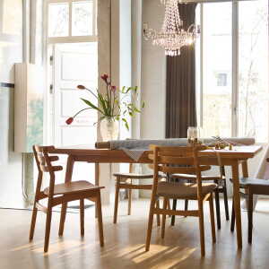 FDB Møbler – C65 Åstrup Petite table, 90 x 170 cm, chêne laqué / naturel