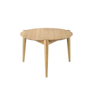 Fdb møbler – D102 table basse søs ø 55 cm, chêne laqué clair