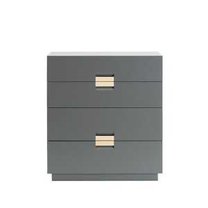 Asplund Commode Frame Medium storm grey, cuir natural