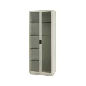 Asplund Vitrine Frame XL light grey, poignée en cuir noir