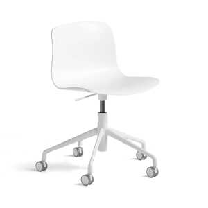 HAY – About A Chair AAC 50 avec Gaslift, aluminium blanc / white 2. 0