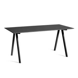 HAY – Copenhague CPH10 Table, 160 x 80 cm, chêne teinté noir / noir