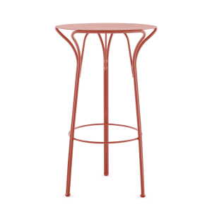Kartell – Hiray Outdoor Table haute, rouge rouille