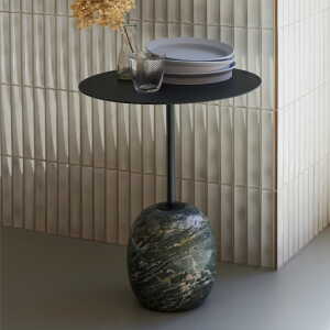 & Tradition – Lato Table d’appoint H 45 cm, 40 x 50 cm, warm black / marbre emparador