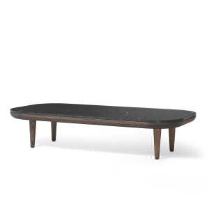 & tradition – Table basse Fly SC5, 120 x 60 cm, chêne fumé/marbre Nero Marquina