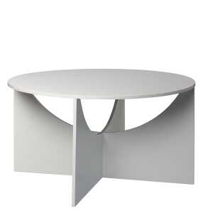 e15 – Charlotte Table basse, H 40 cm, blanc de sécurité