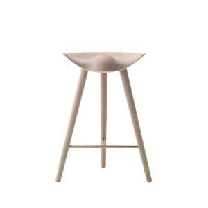 Audo Copenhagen Tabouret de bar ML 42 soap treated oak, brass