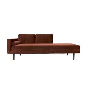 Broste Copenhagen Chaise longue Wind caramel cafe (rouge)