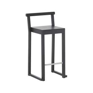 A2 Tabouret de bar Party 66 cm Chêne teinté noir