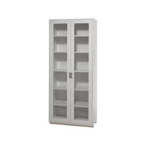 Asplund Vitrine haute Snö F light grey, björksockel, dj.42 cm