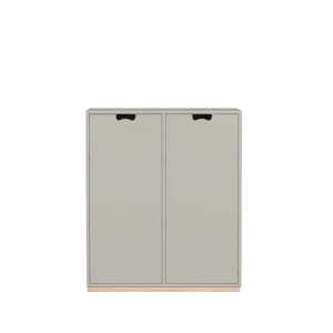 Asplund Armoire Snö E light grey,base en bouleau, portes opaques, dj.42 cm