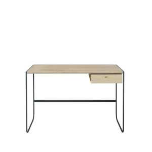 Asplund Bureau Tati chêne teinté blanc p2 tiroir – storm grey