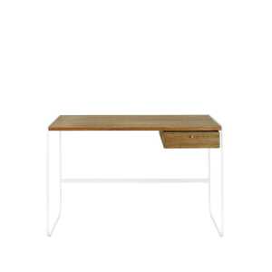 Asplund Bureau Tati chêne teinté noyer (p4), 1 tiroir p4, support white