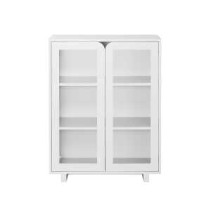 1898 Armoire vitrée basse Vidja White