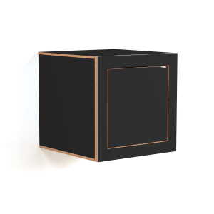 Ambivalenz – Fläpps Box Table de nuit 40 x 40 cm, noir