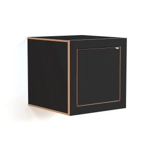 Ambivalenz – Fläpps Box Table de nuit 40 x 40 cm, noir