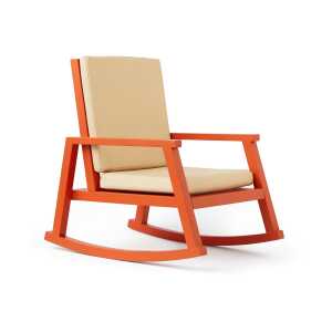 Kid’s Concept Fauteuil à bascule Carl Larsson Orange naturel