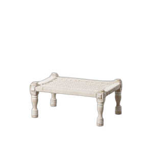 Banc banquette bois et corde BigBuy Home